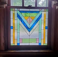 Frank Lloyd Write Style Stained Glass