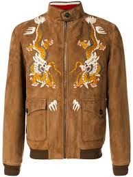 Get the best embroidered jacket on alibaba.com to upgrade your wardrobe. Shop Brown Gucci Dragon Embroidered Jacket With Express Delivery Farfetch