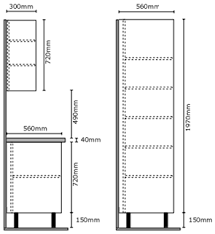 standard size for kitchen cabinet