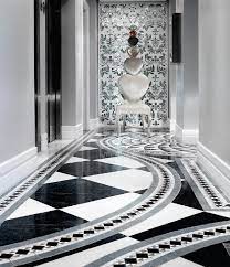 feature entrance hall black white
