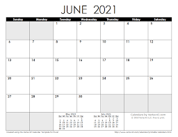 Blank calendar for 2021 and 2022. Free Printable Calendar Printable Monthly Calendars
