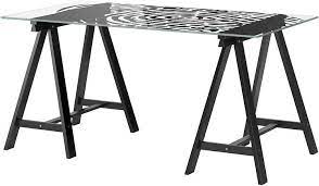 Ikea Glass Desk Table Glasholm Oddvald