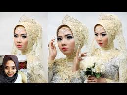 tutorial makeup pengantin muslim modern