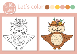 owl funny bird picture vector forest