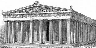 a drawing of what the parthenon might have looked like which face a drawing of what the parthenon might have looked like which face is this can you tell