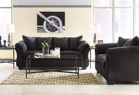 Darcy Black Sofa Loveseat Set