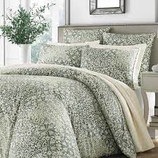green fl cotton king comforter set