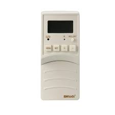 Woods Indoor Flip Switch Battery Operated Digital Light Switch Timer White