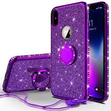 It features a functional, fashionable folio design that protects your little here's an iphone 12 mini case for the ladies. Iphone X Case Glitter Cute Phone Case Girls With Kickstand Bling Diamond Rhinestone Bumper Ring Stand Sparkly Luxury Clear Thin Soft Protective Case For Apple Iphone X For Girl Women Purple