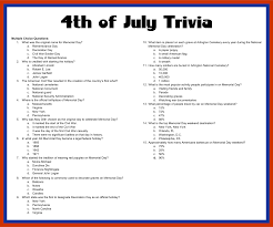 How many hot dogs are consumed on average each year on the 4th of july? 10 Best Fourth Of July Trivia Printable Printablee Com