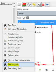 gimp layer effects text logo tutorial