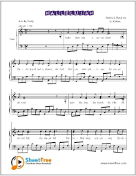 hallelujah sheet for piano