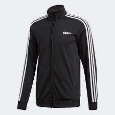 Adidas Essentials 3 Stripes Tricot Track Jacket Black Adidas Us