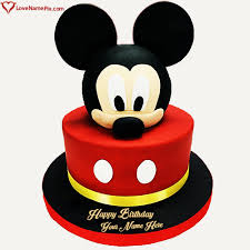 cute mickey mouse birthday cake for boy