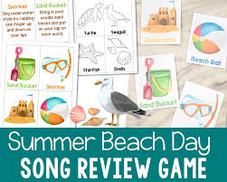 summer beach day game primary singing