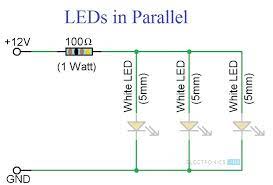 It shows the components of the circuit as simplified shapes, and the knack and signal associates amid the devices. Simple Led Circuits Single Led Series Leds And Parallel Leds