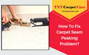 how to fix carpet seam peaking problem