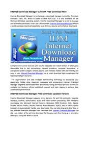 Fdm is a fast and reliable download manager and accelerator that improves your experience with downloads and helps you organize them in an easy manner. Internet Download Manager 6 38 With Free Download Here By Amber Rose Issuu