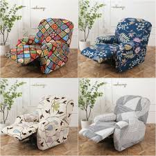 Flowers Printed Recliner Chair Cover