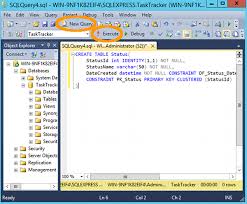 how to create a table in sql server