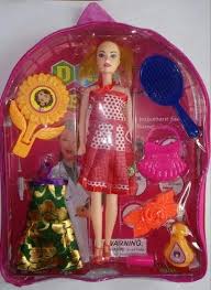 mourya toys female makup bag barbie