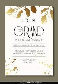 grand opening invitation card template