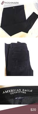 American Eagle Skinny Jeans Aeo X4 Jet Onyx Black Colored