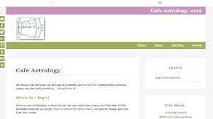 Using The Free Report Section On Cafe Astrology