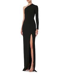 Solace London Nadia One Shoulder Gown Black In 2019 Black