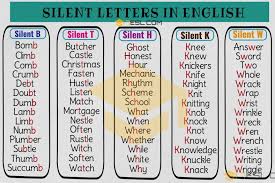Silent Letters Useful List Of Words With Silent Letters 7