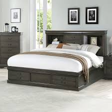 Acme E King Bed Hb Bookcase 2drw