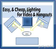 Just Paint It Easy Cheap Lighting For Videos Google Hangouts