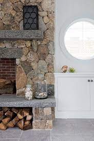 Fireplace Hearth Wood Storage Design Ideas