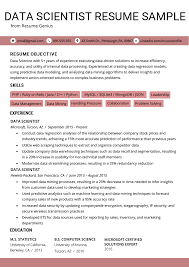The cv or curriculum vitae is a full synopsis (usually around two to three pages). Data Scientist Resume Example Writing Tips Resume Genius