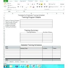 Training Program Example For New Employees Employee Plan Template