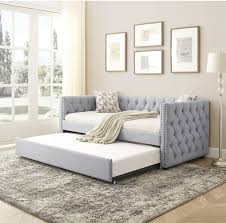 Twin Upholstered Daybed With Trundle