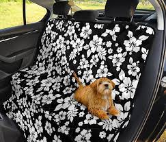 Hibiscus Dog Hammock Back Seat Cover