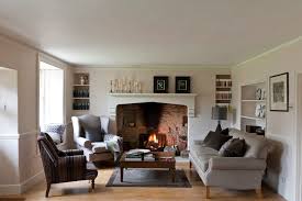 Bright Fireplace Mantel Shelf In Living