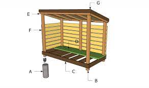 build diy firewood shed plans