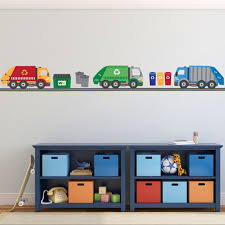 Wall Decals Garbage Trucks Recycling