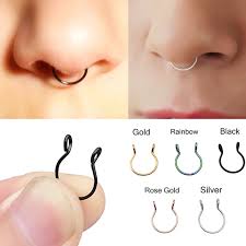 Ideally, you should go to an experienced professional to get your septum pierced. Stainless Steel Hypoallergenic Faux Piercing Nez 6 Colors Faux Septum Ring Hoop Fake Nose Ring Fake Piercing Cilp On Nose Ring Body Jewelry Aliexpress