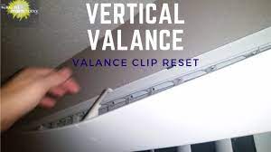 vertical blind valance falling down how