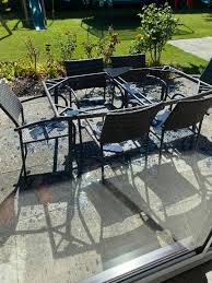 Glass Garden Table Shatters
