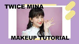 twice mina inspired makeup tutorial
