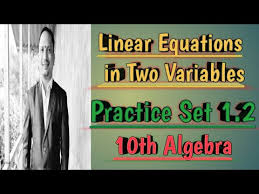 1 linear equations in two variables