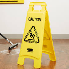 multi lingual caution wet floor sign
