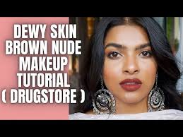 dewy brown makeup tutorial