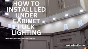 install under cabinet led puck lighting