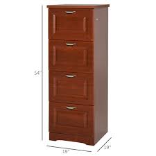 Maple roller door executive wooden filling cabinet tall and lockable. Tall Wooden 4 Drawer Vertical File Cabinet With Enclosed Storage And Key File Hangers And Lock Dark Coffee Office Products Cabinets Racks Shelves Fcteutonia05 De