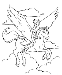 Shop for barbie riding horse online at target. Barbie Riding Flying Horse Pegusus Coloring Page For Girls Printable